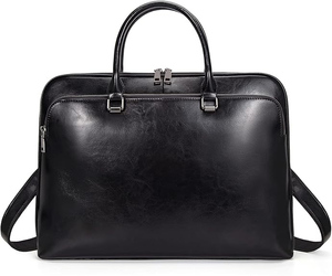 Sac à main en cuir véritable de créateur, grand format, robuste, bandoulière, mallette pour ordinateur portable, pour hommes et femmes, logo personnalisé, OEM, café, affaires - Product Image 5
