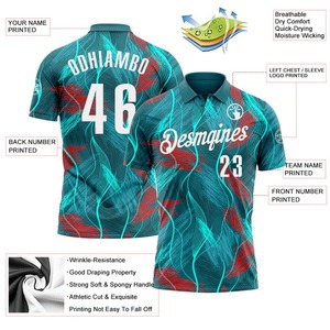Polo personnalisé, maillot de golf personnalisé, vêtement promotionnel personnalisé, uniforme d'équipe personnalisé, haut personnalisé en maille à séchage rapide - Product Image 2