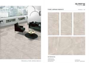 Azulejo de Porcelana Pulido Brillante de Formato Grande Super Premium 600x1200 para Pared y Suelo, Uso Interior y Exterior Moderno - Product Image 4