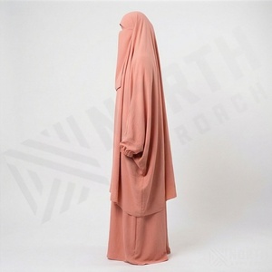 Elegant Handmade Muslim <b>Abaya</b> for Dress for Women Wholesale Comfortable Breathable Lightweight Polyester Fabric Style - Product Image 3