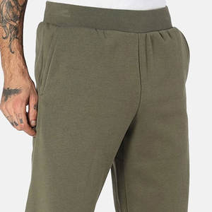 Pantalones de chándal ajustados de algodón y forro polar con colores personalizados, cintura elástica, estilo moderno, logotipo estampado bordado, cintura media - Product Image 6