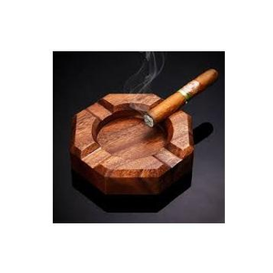 Cenicero de Madera Tradicional Hecho a Mano de Alta Calidad con Detalles en Latón, Diseño Clásico Personalizable - Product Image 3