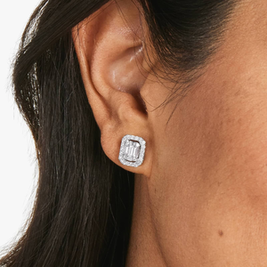 Pendientes de Diamantes de Moissanita de Plata 925 de Aspecto Premium, Brillantes, Redondos, Elegantes, Joyería Fina, Regalo para Cumpleaños - Product Image 4