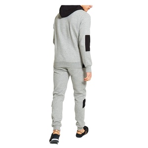Conjunto de chándal con capucha verde para hombre, sudadera y pantalones largos con bolsillos laterales, ropa informal transpirable para otoño - Product Image 2