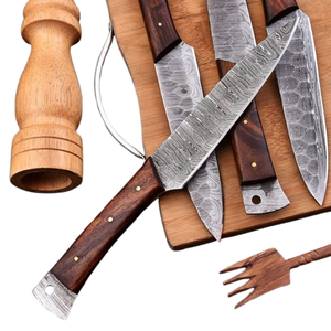 Multi Purpose Kitchen Chef <b>Knife</b> <b>Set</b> with <b>Sharp</b> Damascus Steel Blades Comfortable Non Slip Handles for Daily Use Chef <b>Knife</b> <b>Set</b> - Product Image 3