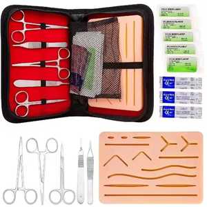 Kit de pratique de suture manuelle en acier inoxydable Salaar Industry pour étudiants en médecine |   Coussin de suture réutilisable avec aiguille, certifié CE - Product Image 2