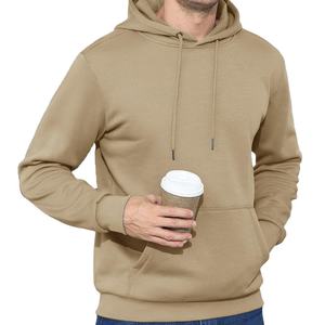 Customized Embroidery Blank Hoodies <b>Men's</b> Winter Heavyweight 500GSM Fleece Cotton <b>Pullover</b> Sweatsuit <b>Men</b> - Product Image 1