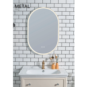 Specchio LED da Bagno Rettangolare 20x28 Pollici, Montaggio a Parete, Antiappannamento e Antigraffio, con Vetro Temperato e Cornice in MDF - Product Image 5