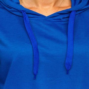 2026 Spring Custom <b>Women</b> <b>Hoodies</b> Quick Dry Breathable Oversize <b>Women</b> Organic Cotton <b>Hoodies</b> Customized <b>Blue</b> Color - Product Image 4