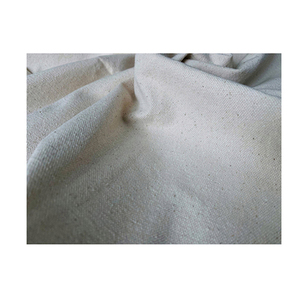 Exceptional Quality Natural PFD Color Organic Poplin Heavyweight 10 Ounce Cotton Canvas Fabric Plain Dyed Girls Making Aprons - Product Image 1