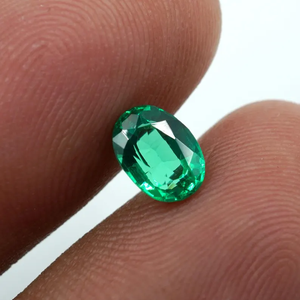 Emerald Gemstone Faceted Loose Green Emerald 1.20 Ct (7x5x3.5MM) HAYAAT <b>GEMS</b> HG-176 - Product Image 1