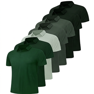 Men's Solid Color Short Sleeve <b>Polo</b> <b>Shirts</b> Casual Knitted Plain Dyed Regular Fit Blue <b>Navy</b> Gray White Black - Product Image 6