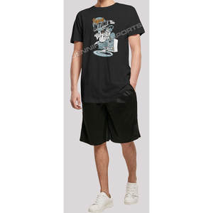 T-shirt pour homme en coton 100% imprimé numériquement, 240g, à manches courtes, respirant et léger, avec logo personnalisé en gros - Product Image 4