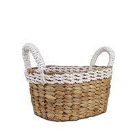 Panier de rangement multifonctionnel en jacinthe d'eau Gubuk Bali, écologique, en forme de mini-bol, avec poignée, pour la décoration de la maison, le rangement des jouets