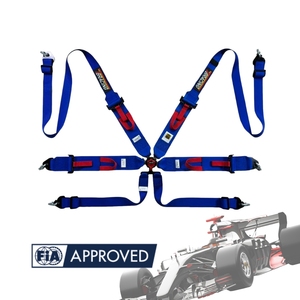 Ceinture de sécurité de course OEM 6 points FIA 8853-2016 SFI 16.1 avec logo personnalisé couleur TBRACING SPORT-S Vente en gros 16 couleurs standard disponibles - Product Image 2