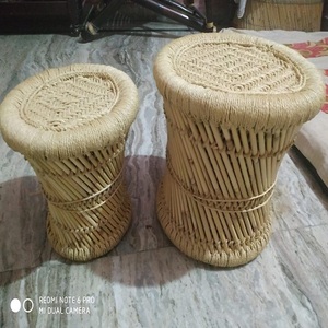 Wholesale Classic Bamboo Portable Ottoman with Bone Inlay Console for Entry Bedroom Hotels Restaurants Home Furniture - Product Image 1