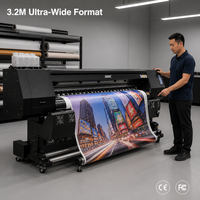 Impresora Eco-Solvente de 3.2M con Cabezal de Impresión I3200/DX5/DX7/XP600/I1600, Impresora de Gran Formato para Vinilos y Pancartas Flexibles, con Certificación CE y FCC