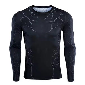 Chemises de sport à manches longues personnalisées BJJ MMA, rashguard sublimé, rashguard pour chemises de compression homme - Product Image 1