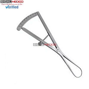 Calibre rond de 6 pouces pour cartographie des ridules, instrument dentaire, échelle de mesure 0-40 mm, jauge de précision en acier inoxydable pour os et implant - Product Image 4