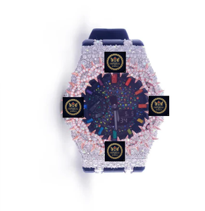 Reloj Imperial de Lujo con Moissanita, Acero Inoxidable, Movimiento Mecánico Analógico-Digital, GPS, Caja de 42 mm, Cristal de Zafiro, Unisex - Product Image 1