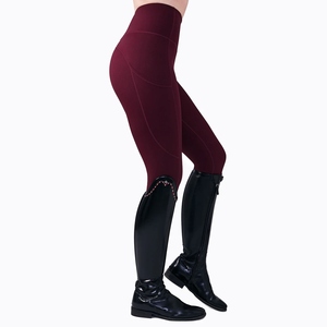 Leggings de equitación de cintura alta para mujer, pantalones de equitación elásticos con agarre de silicona, ajuste cómodo - Product Image 3