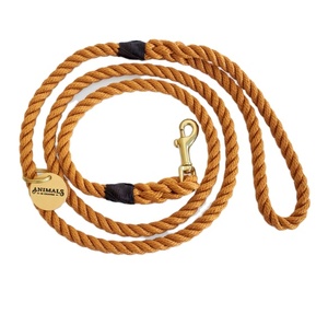 Harvest Yellow Rope Dog <b>Leash</b> // Rope Dog Lead - Strong Dog <b>Leash</b> - Brass Dog <b>Leash</b> - Australia - Product Image 1