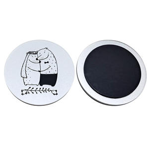 Aimant de réfrigérateur rond en acrylique, design original Art Déco, autocollant magnétique, diamètre 47 mm - Product Image 1