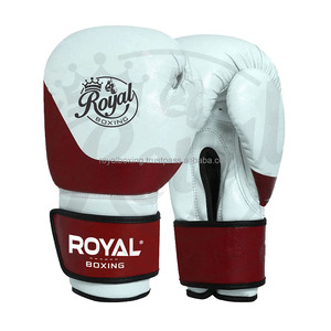 Guantes de Boxeo de Cuero Impermeables al por Mayor de Fábrica con Cierre de Velcro de 6OZ y 14OZ para Artes Marciales - Product Image 5