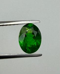 Pierre précieuse naturelle de tsavorite grenat, taille ovale, vert vif, pierre de bijouterie, finition lisse, 1,59 ct - Product Image 5
