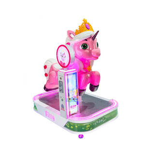 Manège Commercial Licorne Ailée pour Enfants, à Monnayeur, en Métal Robuste, avec Fonction Musicale et Balancement, Capacité Un Joueur - Product Image 4