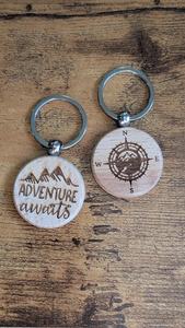 Custom Wooden <b>Keychain</b> <b>Personalized</b> Engraved Wood Key Ring Bulk Supplier - Product Image 5