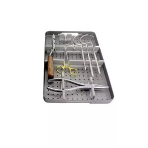 Ensemble d'instruments chirurgicaux orthopédiques de qualité médicale, pinces à double action et porte-aiguilles dans une boîte en acier - Product Image 2
