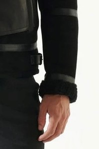 Chaqueta de Aviador de Cuero de Lujo para Hombre, Abrigo Bomber Cálido de Piloto, Servicio de Muestras de Fabricación OEM ODM Disponible - Product Image 4