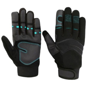 Gants à doigts entiers antidérapants en polyester pour l'extérieur, unisexes, toutes saisons, fermeture à boucle et crochets - Product Image 3