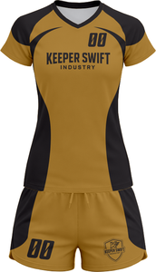 Tenue de volley-ball SpikeStorm Pro AeroSpike Elite, kit de volley-ball ThunderHit Premium, 100 % polyester, impression par sublimation intégrale - Product Image 2