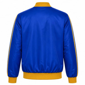 Veste universitaire Sigma Gamma Rho Sorority Pretty Poodle, bleu et doré, à blocs de couleurs, fermeture éclair sur le devant, logo, veste de baseball pour femmes - Product Image 3