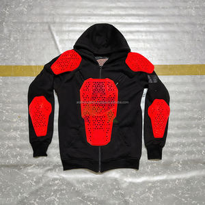 Sudadera con Capucha de Motociclista de Kevlar, 100% Algodón, con Protección CE, Sudadera de Seguridad para Motociclistas, Camiseta de Motocicleta con Protección de Nivel 2 - Product Image 6