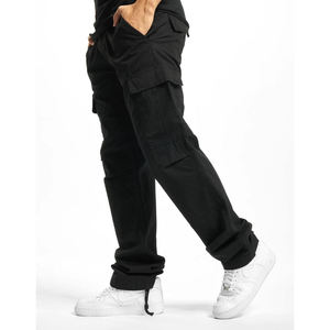 Custom Men’s Denim <b>Cargo</b> <b>Pants</b> | Straight Fit Casual Multi-Pocket Outdoor Hiking Trousers | Durable Cotton <b>Work</b> & Utility <b>Cargo</b> - Product Image 3