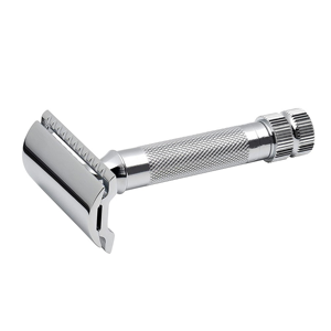 Maquinilla de Afeitar Profesional de Doble Hoja de Acero Inoxidable para el Cuidado y Recorte Corporal de Precisión - Product Image 1