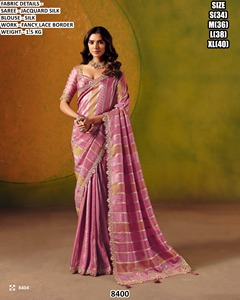 Neel Tara Smooth Zari Traditional Women's <b>Saree</b> Moisture Wicking & Wrinkle Free Winter Ready for Wedding & Party Occasions - Product Image 4