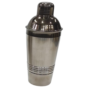 Luxury Silver Cocktail <b>Shaker</b> 750ml 24oz Metal Cobbler <b>Shaker</b> Leakproof Bar <b>Shaker</b> <b>Bottle</b> Professional Grade Bar Accessories - Product Image 4