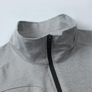 Ensemble de vêtements de sport décontractés pour hommes, automne, noir, veste à capuche zippée, pantalon de jogging, fitness, course à pied, respirant, séchage rapide, logo - Product Image 5