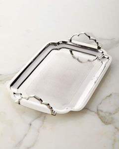 Bandeja de Servicio Rectangular de Metal Rosa de Alta Calidad, Lujosa, para Servir en Hoteles - Product Image 4