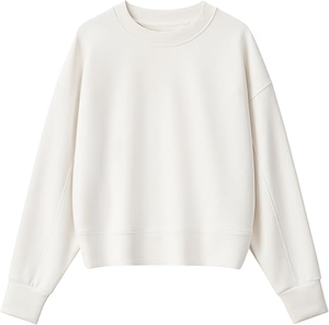 เสื้อสเวตเชิ้ตผู้หญิงเนื้อนุ่มใส่สบาย แขนยาว คอกลม ดีไซน์ปักลาย 3 มิติ คุณภาพดีสำหรับฤดูหนาว - Product Image 1