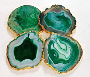 Stylish Unique <b>Agate</b> Design Eco-Friendly Antique Imitation Natural <b>Coaster</b> Art Collectible Home Decor - Product Image 6