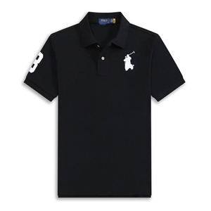Polo à manches courtes pour homme, été, haut de gamme, 100% coton pur, logo de marque personnalisé, broderie, design, vente en gros, t-shirt de sport - Product Image 1