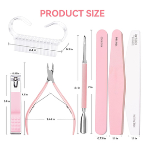 Best Selling Nail Caring Manicure Equipment Sets with Nail <b>Files</b> Clipper Nipper Cleaning Brush and OEM Packing - Product Image 3