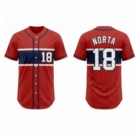 Maillots de baseball personnalisés en gros - Respirants, anti-humidité, impression par sublimation, manches courtes, grandes tailles, unisexe, vêtements de sport pour adultes