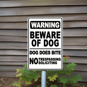 CIFbuy BiteGuard Pro - Targa Divertente Anti-Morso per Cani, Decorazione Murale per Interni ed Esterni, Segnale di Sicurezza per Giardino e Prato - Product Image 3