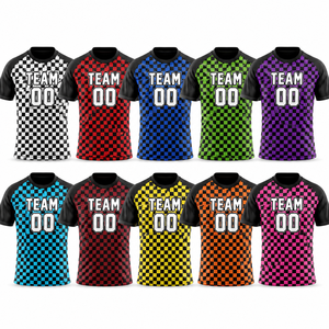 Maillot de football/soccer unisexe personnalisé – Clubs, équipes, écoles – Sublimé, extensible dans quatre directions, séchage rapide, respirant, devant sublimé - Product Image 2